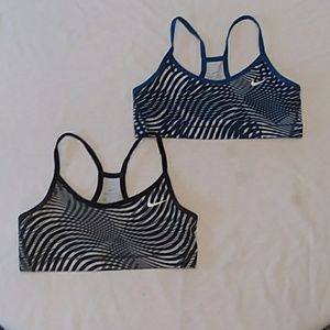 Girls Nike Sports Bras (Size: YM)